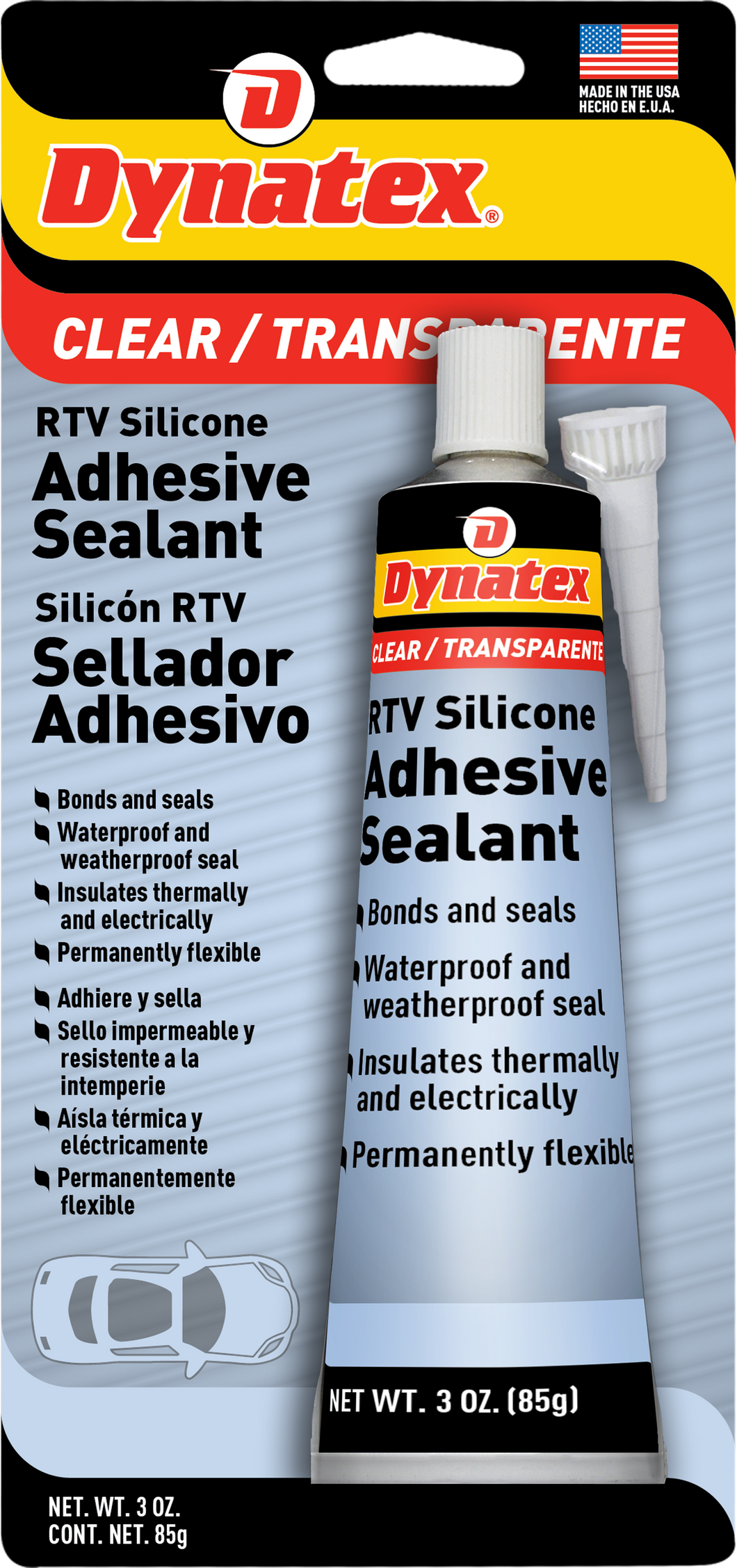 SELLADOR/ADHESIVO TRANSPARENTE DE SILICÓN