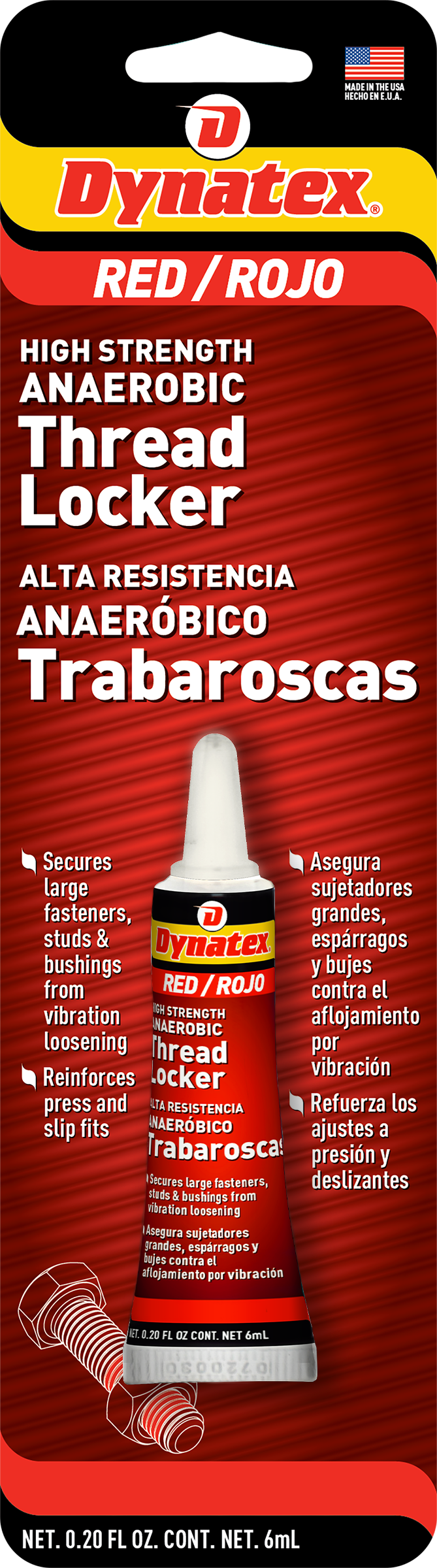 TRABAROSCAS DE ALTA RESISTENCIA ROJO