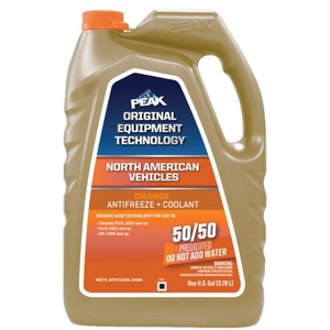 PEAK TECNOLOGÍA DE EQUIPO ORIGINAL ANTICONGELANTE + REFRIGERANTE PARA VEHÍCULOS NORTEAMERICANOS NARANJA