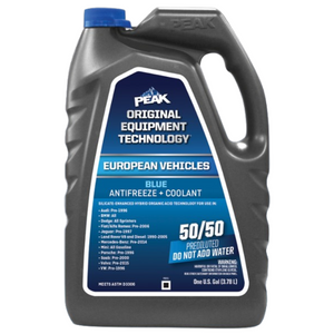 PEAK TECNOLOGÍA DE EQUIPO ORIGINAL ANTICONGELANTE + REFRIGERANTE PARA VEHÍCULOS EUROPEOS AZUL