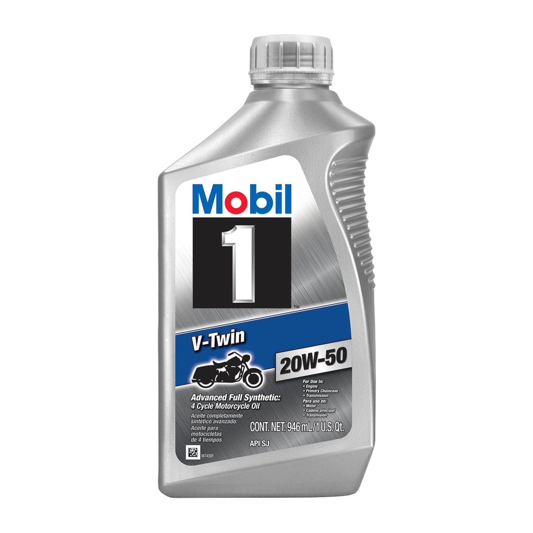 Mobil 1 Moto V-Twin 20W-50 Synthetic Advanced / 1/4
